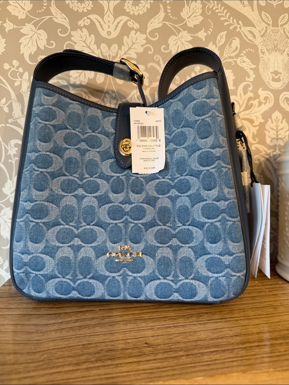 Coach Denim Hadley NWT